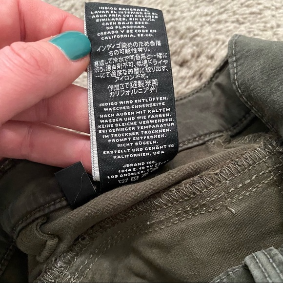 J Brand Miranda Zip Skinny in Caledon Green - Picture 9 of 12